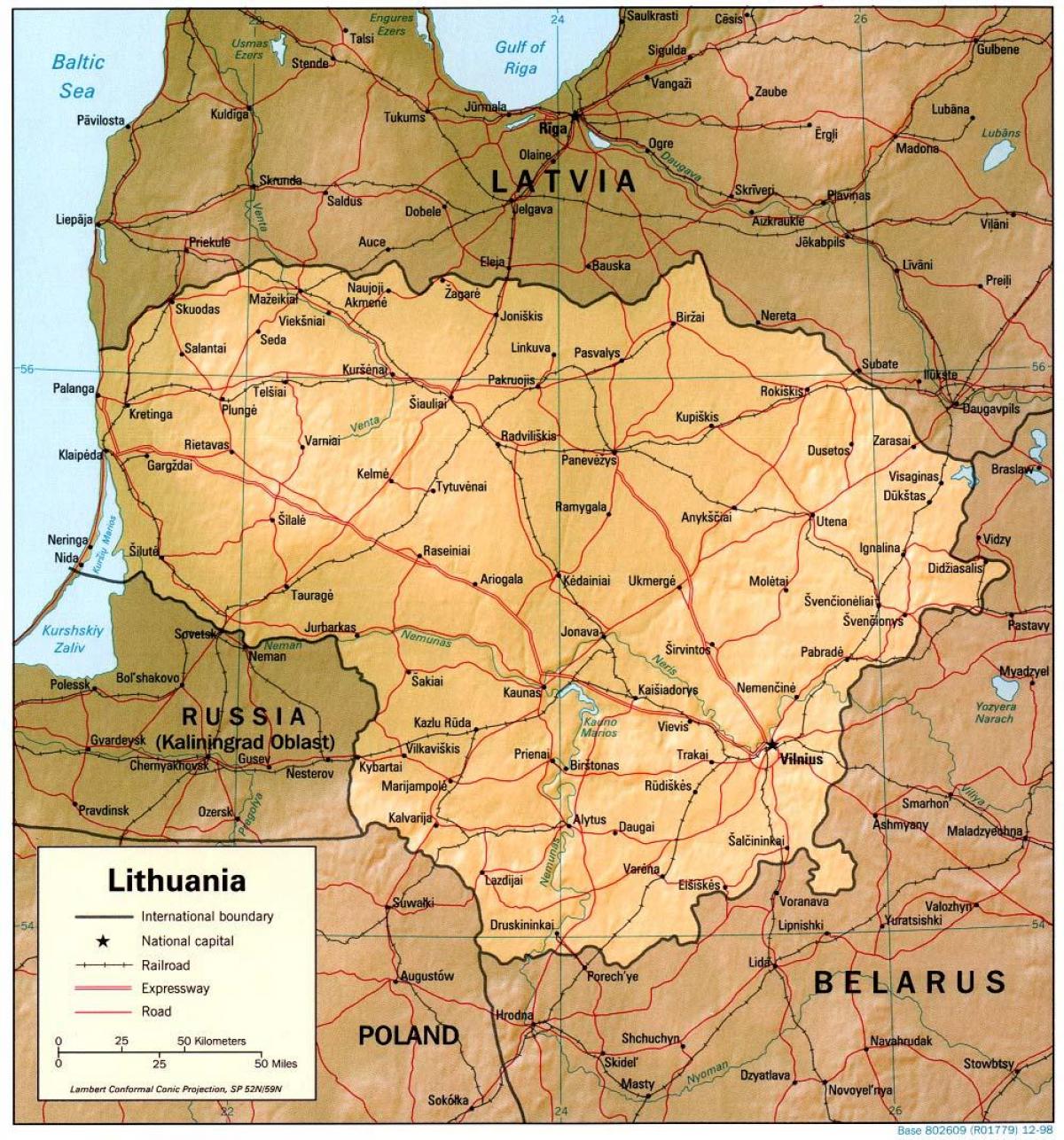 Karta Litve 1900
